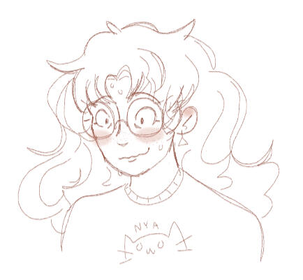 1 character, headshot, sketch